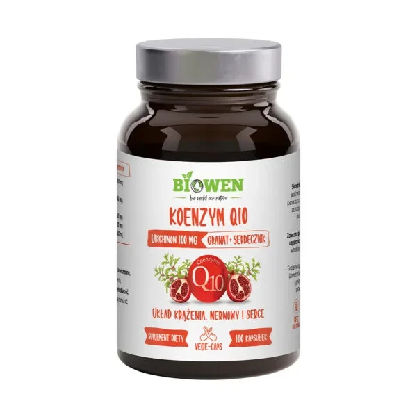Biowen Koenzym Q10 100 mg - 100 kapsułek Vege wspiera serce i układ krążenia